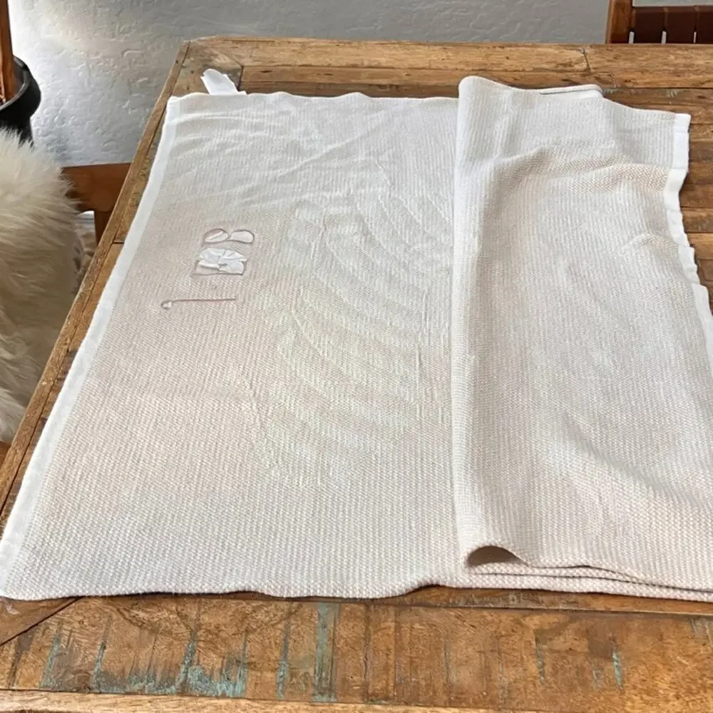Pottery Barn Kids Zoey Zebra Knit Blanket 